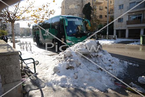 תמונה של ירושלים מושלגת, מאגר תמונות,איורים, ציורים, | picjew