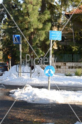 תמונה של ירושלים מושלגת, מאגר תמונות,איורים, ציורים, | picjew